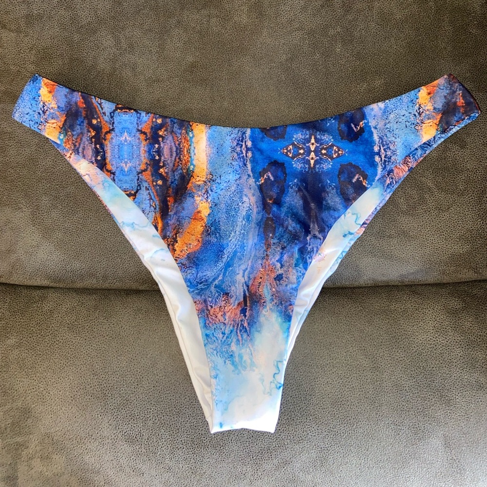 Zaful mosaic cheeky bikini bottom